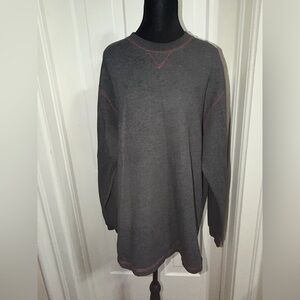 Arrow Gray Crewneck Men's Sweater, size XL, winter, long‎ sleeve